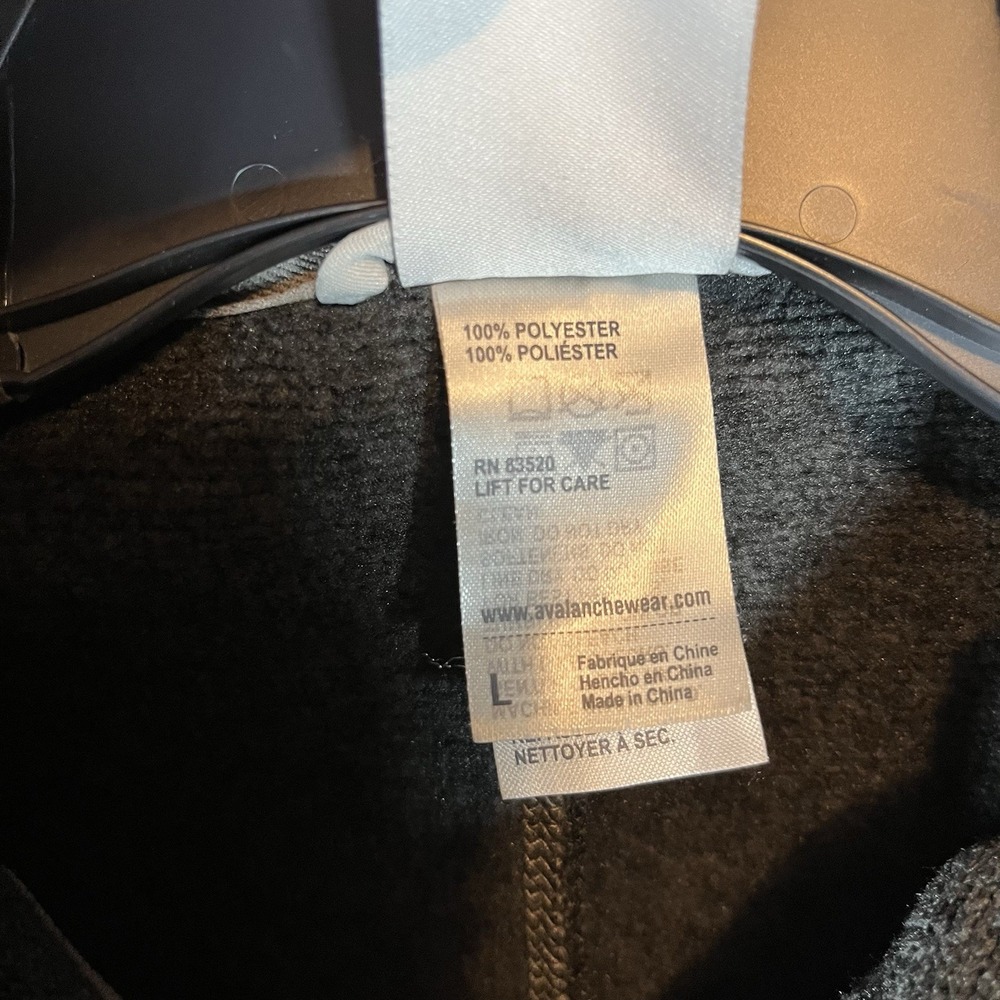 Avalanche Men's Full Zip Fleece size Large gray - Picture 7 of 8